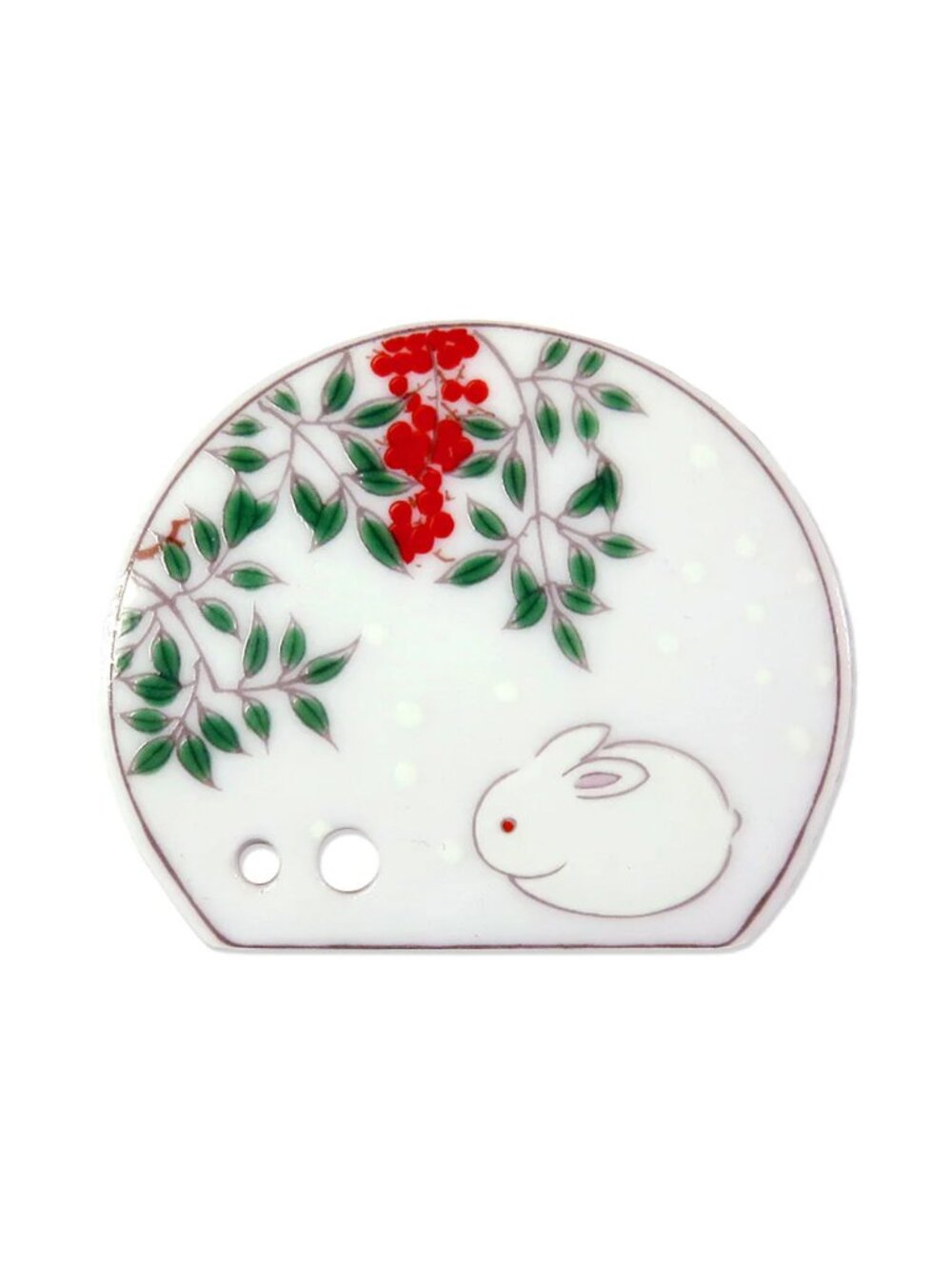 Shoyeido Incense Co. Porcelain Tile Holders - White Rabbit